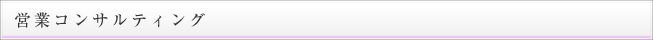 営業コンサルティング